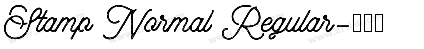 Stamp Normal Regular字体转换